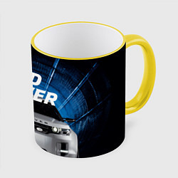 Кружка 3D LAND ROVER, цвет: 3D-желтый кант