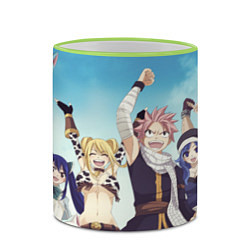 Кружка 3D FAIRY TAIL ХВОСТ ФЕИ, цвет: 3D-светло-зеленый кант — фото 2