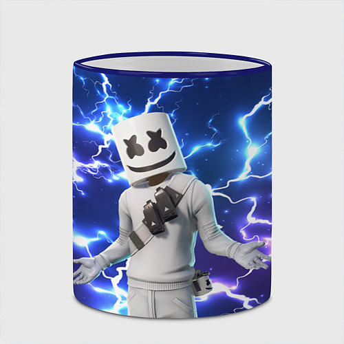 Кружка цветная FORTNITE x MARSHMELLO / 3D-Синий кант – фото 2