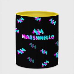 Кружка 3D Marshmello, цвет: 3D-белый + желтый — фото 2