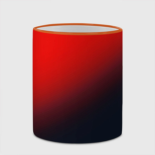 Кружка цветная RED / 3D-Оранжевый кант – фото 2