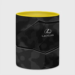 Кружка 3D LEXUS, цвет: 3D-белый + желтый — фото 2