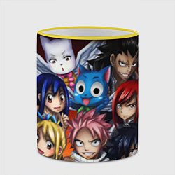 Кружка 3D FAIRY TAIL ХВОСТ ФЕИ, цвет: 3D-желтый кант — фото 2