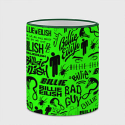 Кружка 3D BILLIE EILISH БИЛЛИ АЙЛИШ, цвет: 3D-зеленый кант — фото 2