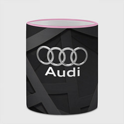 Кружка 3D AUDI, цвет: 3D-розовый кант — фото 2