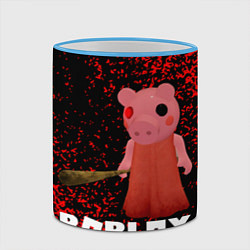 Кружка 3D Roblox Piggy, цвет: 3D-небесно-голубой кант — фото 2