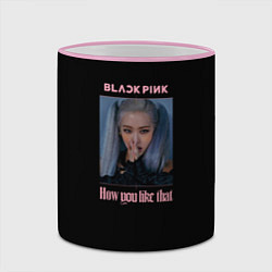 Кружка 3D BLACKPINK - Rose, цвет: 3D-розовый кант — фото 2