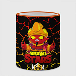Кружка 3D BRAWL STARS EVIL GENE ДЖИН, цвет: 3D-оранжевый кант — фото 2