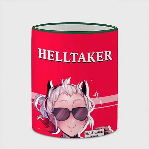 Кружка цветная HELLTAKER / 3D-Зеленый кант – фото 2
