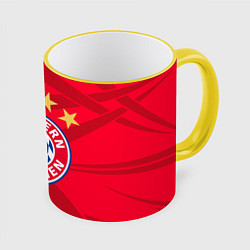 Кружка 3D BAYERN MUNCHEN, цвет: 3D-желтый кант