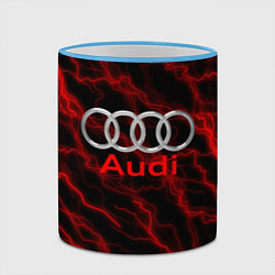 Кружка 3D AUDI, цвет: 3D-небесно-голубой кант — фото 2