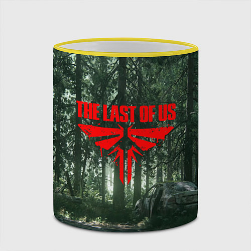 Кружка цветная The Last of Us: Part 2 / 3D-Желтый кант – фото 2