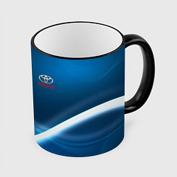 Кружка 3D TOYOTA, цвет: 3D-черный кант