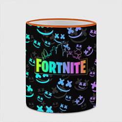 Кружка 3D FORTNITE MARSHMELLO, цвет: 3D-оранжевый кант — фото 2