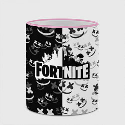 Кружка 3D FORTNITE MARSHMELLO, цвет: 3D-розовый кант — фото 2