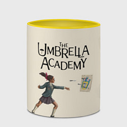 Кружка 3D The umbrella academy, цвет: 3D-белый + желтый — фото 2