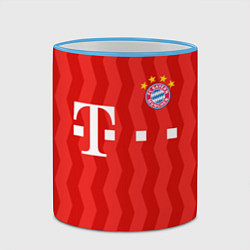 Кружка 3D FC Bayern Munchen униформа, цвет: 3D-небесно-голубой кант — фото 2