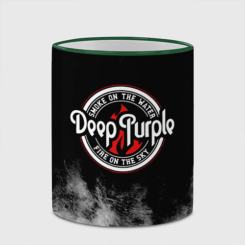 Кружка цветная Deep Purple / 3D-Зеленый кант – фото 2