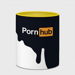 Кружка 3D Pornhub, цвет: 3D-белый + желтый — фото 2