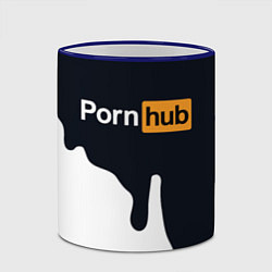 Кружка 3D Pornhub, цвет: 3D-синий кант — фото 2