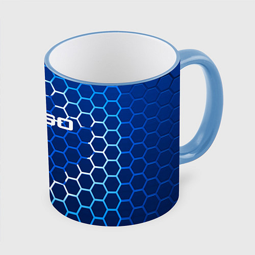 Кружка цветная CS GO / 3D-Небесно-голубой кант – фото 1
