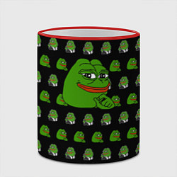 Кружка 3D Frog Pepe, цвет: 3D-красный кант — фото 2