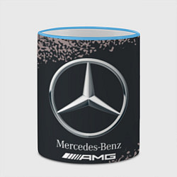 Кружка 3D MERCEDES МЕРСЕДЕС, цвет: 3D-небесно-голубой кант — фото 2