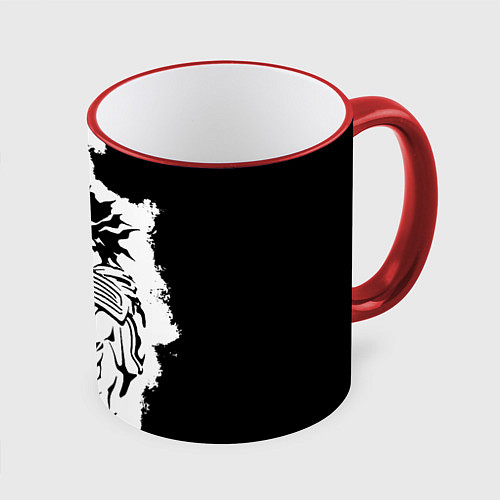 Кружка цветная JoJo Bizarre Adventure / 3D-Красный кант – фото 1