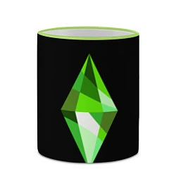 Кружка 3D The Sims Plumbob, цвет: 3D-светло-зеленый кант — фото 2