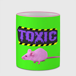 Кружка 3D Toxic, цвет: 3D-розовый кант — фото 2
