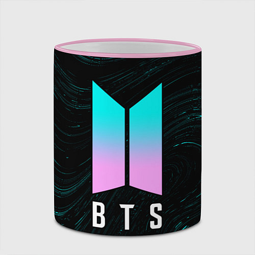 Кружка цветная BTS БТС / 3D-Розовый кант – фото 2