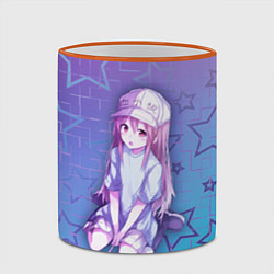 Кружка 3D Тромбоцит, цвет: 3D-оранжевый кант — фото 2