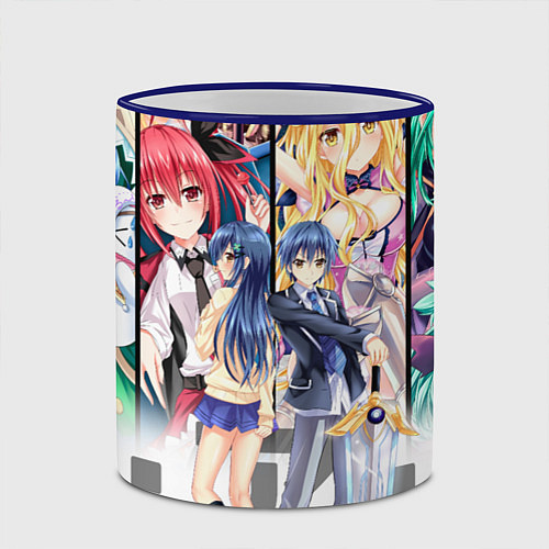 Кружка цветная Date A Live / 3D-Синий кант – фото 2