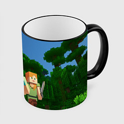 Кружка 3D Minecraft, цвет: 3D-черный кант