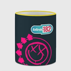 Кружка 3D Blink 182, цвет: 3D-желтый кант — фото 2