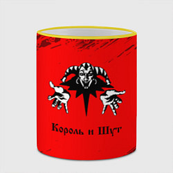 Кружка 3D КОРОЛЬ И ШУТ, цвет: 3D-желтый кант — фото 2