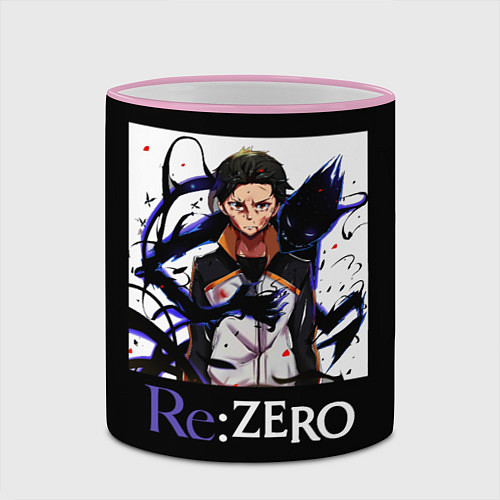 Кружка цветная Re zero / 3D-Розовый кант – фото 2