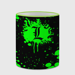 Кружка 3D Death Note, цвет: 3D-светло-зеленый кант — фото 2
