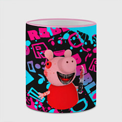 Кружка 3D Roblox Piggy, цвет: 3D-розовый кант — фото 2