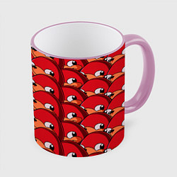 Кружка 3D Knuckles, цвет: 3D-розовый кант