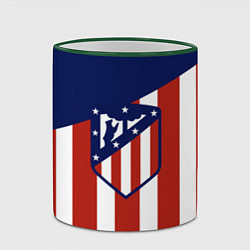 Кружка 3D Atletico Madrid, цвет: 3D-зеленый кант — фото 2