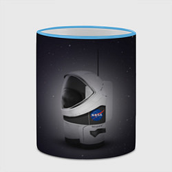 Кружка 3D Among Us SpaceX, цвет: 3D-небесно-голубой кант — фото 2