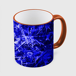 Кружка 3D Dark Blue Gan, цвет: 3D-оранжевый кант