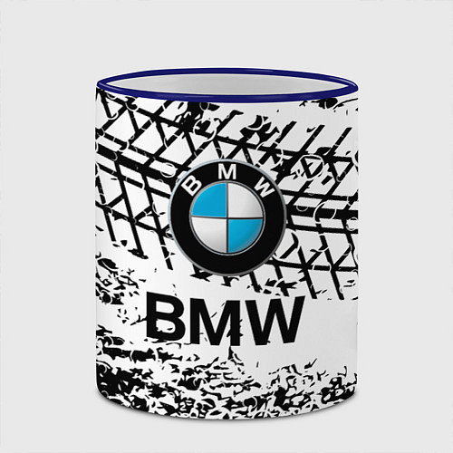 Кружка цветная BMW / 3D-Синий кант – фото 2