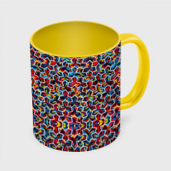 Кружка 3D COLORS, цвет: 3D-белый + желтый