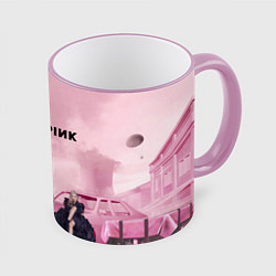 Кружка 3D BLACKPINK x PUBG, цвет: 3D-розовый кант