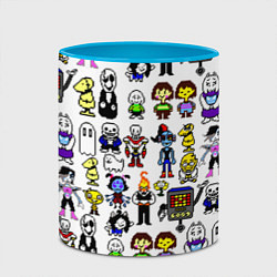 Кружка 3D UNDERTALE, цвет: 3D-белый + небесно-голубой — фото 2