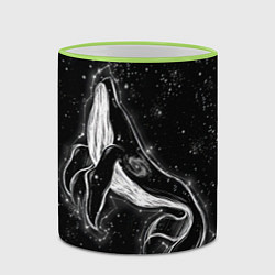 Кружка 3D Космический Кит, цвет: 3D-светло-зеленый кант — фото 2
