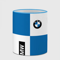 Кружка 3D BMW, цвет: 3D-небесно-голубой кант — фото 2