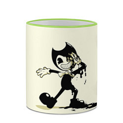 Кружка 3D Bendy And The Ink Machine, цвет: 3D-светло-зеленый кант — фото 2